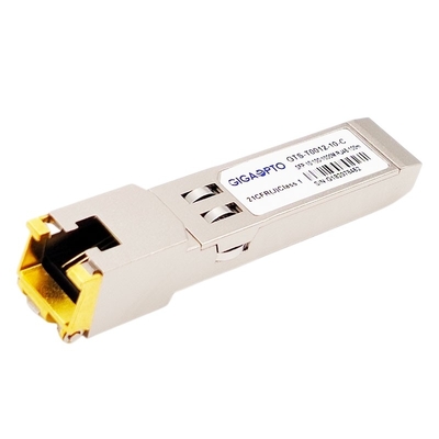 Module optique de cuivre d'émetteur-récepteur du chat 6/6a RJ-45 de SFP 10/100/1000BASE-T 100m SGMII