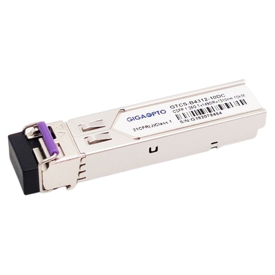 2 module optique de l'émetteur-récepteur TX1490nm RX1310nm 10km SMF LC de la Manche 1000BASE BX BiDi SFP