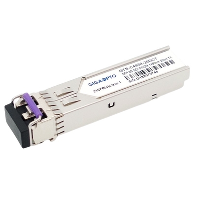 émetteur simple visuel MSA 1270nm-1610nm 20km SMF LC DDM de l'émetteur-récepteur CWDM de 3Gbps DVI SFP