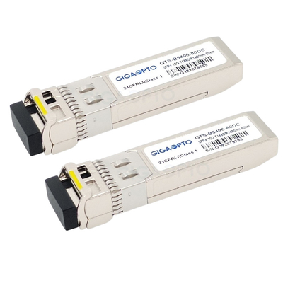 émetteurs-récepteurs compatibles de Cisco de ZR de 10G BIDI pour SMF SFP-10G-BX80D