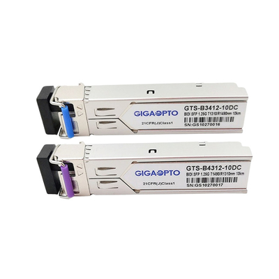 Émetteur-récepteur Tx1310nm Rx1490nm 10km SMF LC de WDM de 1000BASE-BX SFP pour HP JD098B