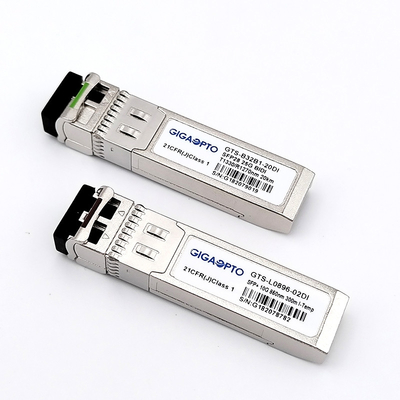 Émetteur-récepteur optique SFP+ de 10 Gbps avec connecteur SFP+ à distance de 10 km