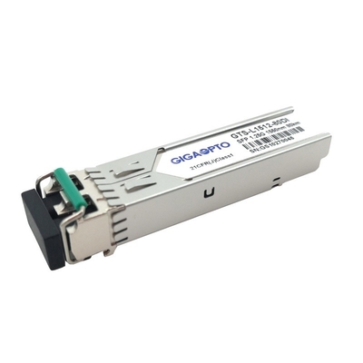 Duplex industriel LC SMF DOM Transceiver Module de 1000BASE-ZX 1.25G SFP 1550nm 80km