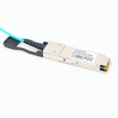 Câble à fibres optiques actif d'évasion de parallèle 100G QSFP28 à la fan AOC de 4x25G SFP28