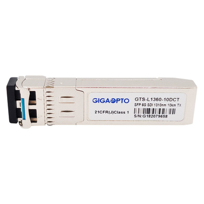 modules d'émetteur simples de 6G IDS SMPTE SFP 1310nm 10km SMF LC MSA