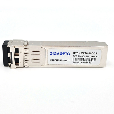 modules de récepteur simples de la borne 10km SMF LC de 6G IDS SMPTE SFP MSA