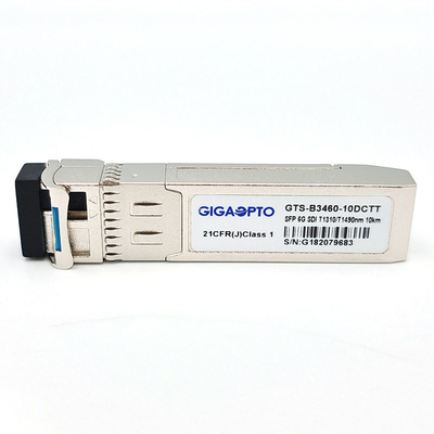 doubles modules d'émetteurs de 6G IDS SMPTE SFP TX1310nm TX1490nm 10km SMF BIDI LC NON-MSA