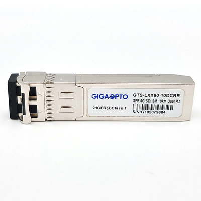 modules de récepteurs du duplex LC de la borne 10km SMF de 6G IDS SMPTE SFP doubles Non-MSA