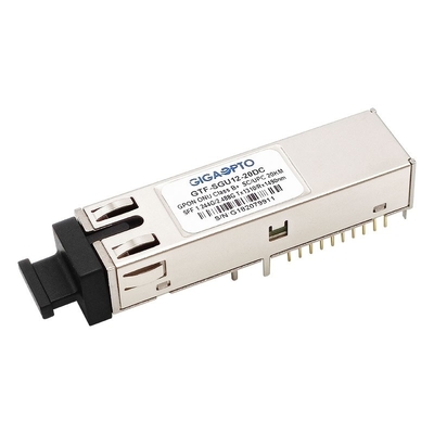 Éclat TX 1310nm 1.244G RX 1490nm 2.488G de récipient de Sc UPC de l'émetteur-récepteur SFF 2x10 de la classe B+ GPON ONU