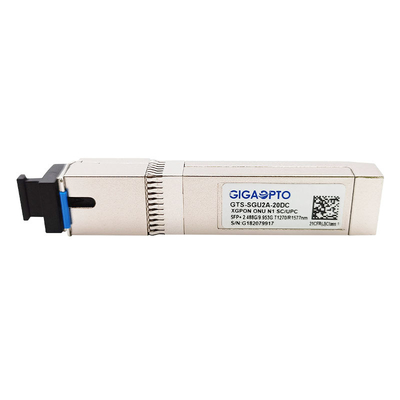 Sc UPC 20km du module Tx2.488G /Rx 9.953G 1270nm 1577nm SMF d'émetteur-récepteur de XGPON ONU N1 SFP+