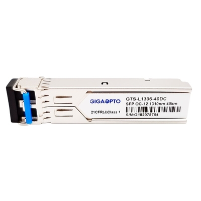les DOM du module LC SMF d'émetteur-récepteur de 622Mbps OC-12/STM-4 LR-1 SFP 1310nm 40km SDH/SONET
