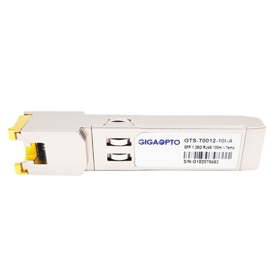 le module optique 1000BASE T d'émetteur-récepteur de SFP du mode 1000Mbps unitaire cuivrent RJ-45 100m industriel