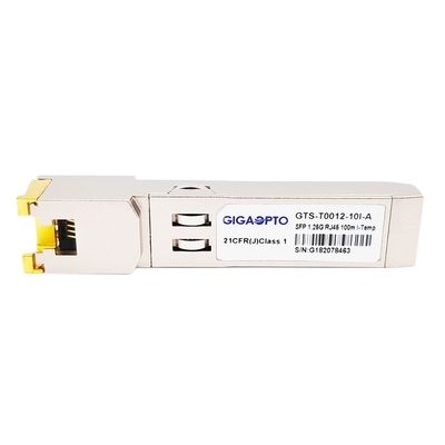 le module optique 1000BASE T d'émetteur-récepteur de SFP du mode 1000Mbps unitaire cuivrent RJ-45 100m industriel