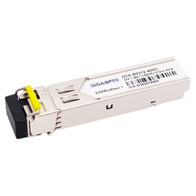 Module des DOM de l'émetteur-récepteur TX1550nm SFP 1.25G 1310nm 40km LC SMF de 1000BASE BX 1.25G BiDi SFP