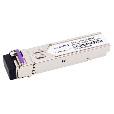 module d'émetteur-récepteur des DOM LC du module 1000BASE BX TX1490nm RX1570nm 80km SMF de 1.25G BiDi SFP