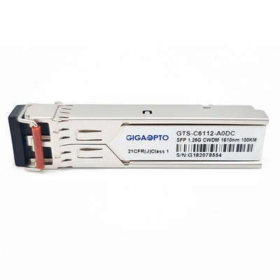 module SMF DOM Duplex LC d'émetteur-récepteur de 1.25G 1270 ~1610nm 100km 1000BASE CWDM SFP