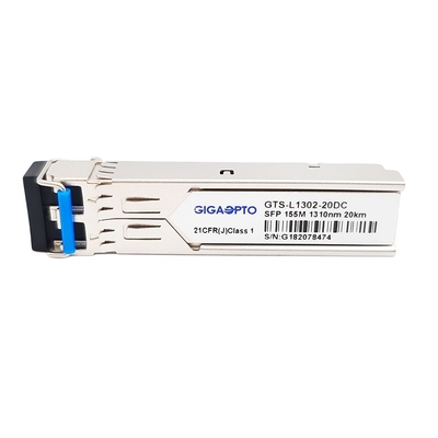 Émetteur-récepteur optique 20km SMF LC duplex DOM Tx 1310nm Rx 1550nm de 100BASE LX 155Mbps SFP