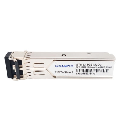 Ports de l'émetteur-récepteur 1310nm MMF 2km LC DOM Module For Gigabit Ethernet SFP de 100BASE FX SGMII SFP
