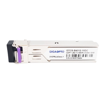 2 module optique de l'émetteur-récepteur TX1490nm RX1310nm 10km SMF LC de la Manche 1000BASE BX BiDi SFP