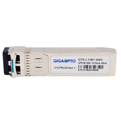 Module optique EML APD SMF LC DOM Industrial d'émetteur-récepteur de SFP28 25GBASE ER 1310n 40km SFP