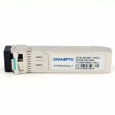 Les DOM optiques bidirectionnels 1270nm-TX/1330nm-RX du module 10km LC de l'émetteur-récepteur SFP28