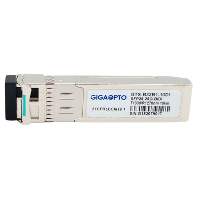 Émetteur-récepteur recto SFP28 25GBASE 1330nm TX 1270nm RX 10km de WDM de LC SMF