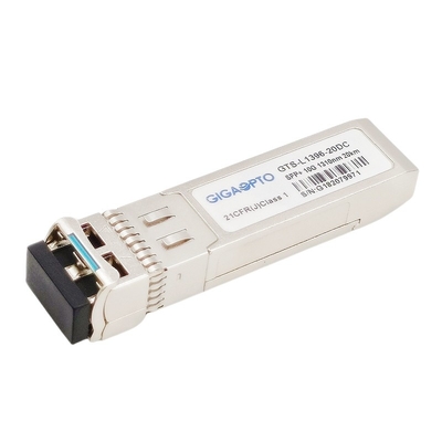 Module optique unitaire 1310nm LC DDM d'émetteur-récepteur de la fibre SMF 20km de mode de SFP+ 10G ELR