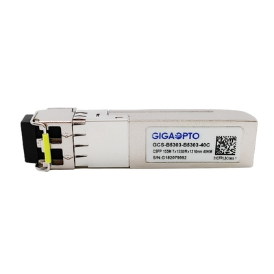 100BASE BX CSFP conjuguent les DOM de l'émetteur-récepteur LC de SM de BIDI 40km TX1550nm RX1310nm
