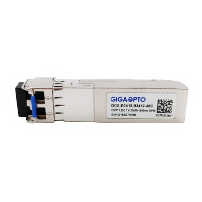 module à canal double TX1310nm RX1490nm SMF 40km d'émetteur-récepteur de 1.244G BIDI CSFP