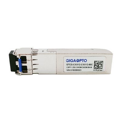 1000BASE CWDM CSFP conjuguent les DOM de l'émetteur-récepteur LC de SM de C-47 de BIDI 80km TX C51 RX
