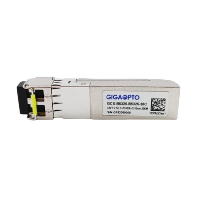 2.5Gbps le contrat SFP conjuguent les DOM de Tx 1310nm Rx 1550nm LC 20km d'émetteur-récepteur de BIDI