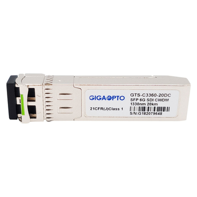 6Gbps CWDM 1270nm - module visuel de l'émetteur-récepteur 1450nm pour SD/HD/3G/6G/SDI