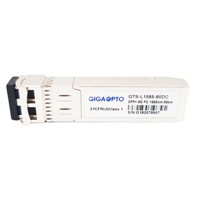 Les DOM de l'émetteur-récepteur 80km 1550nm EML SMF LC du ZW SFP+ de module de la Manche de la fibre 8GFC