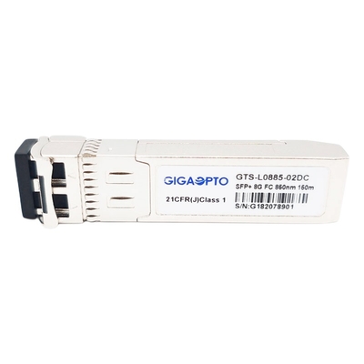 les DOM LC MMF du module 300m d'émetteur-récepteur de fibre du commutateur 850nm de la Manche 8GFC SFP+ de la fibre 8G