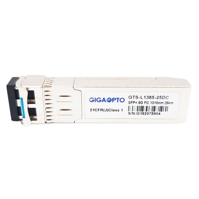 Les DOM du module SMF 1310nm 25km LC d'émetteur-récepteur de la Manche de fibre de SFP+ 8G FC