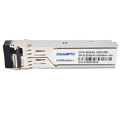 Module pathologique visuel bidirectionnel non MSA de modèles des récepteurs 1310nm/1550nm 10km de 3G-SDI SFP double