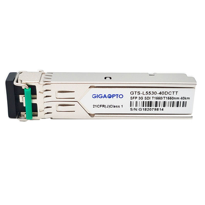 Double double module non MSA Pinout de fibre des émetteurs 1550nm 40km de SD-SDI/HD-SDI/3G-SDI