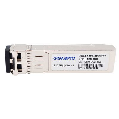 Double module de récepteurs de 12G-SDI SFP+ 10km LC DOM Non MSA Pinout