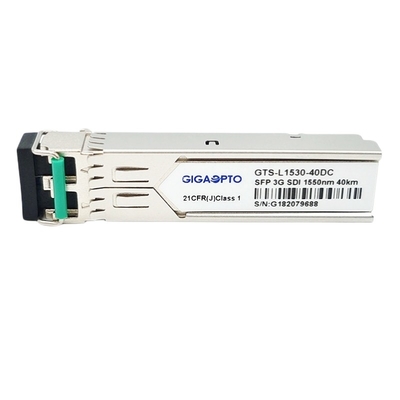 Module de récepteur d'émetteur optique de SMPTE 3G-SDI SFP 1550nm 40km MSA DDMI