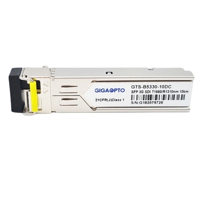 module pathologique visuel unitaire DDM MSA d'émetteur-récepteur de modèles du module TX1550nm RX1310nm 10km de BiDi SFP du mode 3Gb/S