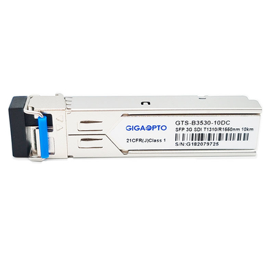 module d'émetteur-récepteur de SFP BiDi 1310nm TX 1550nm RX 10km de vidéo de 3Gbps MSA Digital pour SD/HD/3G-SDI