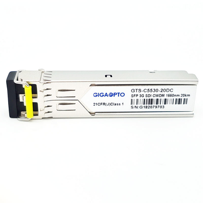 le module visuel 1270~1610nm d'émetteur-récepteur de 3G IDS HD CWDM SFP creusent des rigoles le Pin- des DOM MSA de 20KM LC