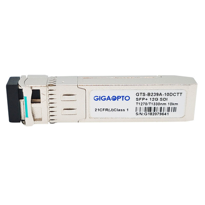 module d'émetteurs optiques visuel de l'émetteur-récepteur 1270nm TX1 1330nm TX2 de 12G IDS SFP+ BiDi SFP double