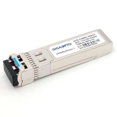 les DOM MSA Pinout de l'émetteur 20KM LC de l'émetteur SFP+ Tx 1270~1450nm DFB de 12G IDS CWDM