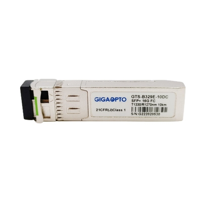 Module optique d'émetteur-récepteur du module TX1330 RX1270nm 10km LC de la Manche de fibre d'OEM 16G SFP+ BiDi
