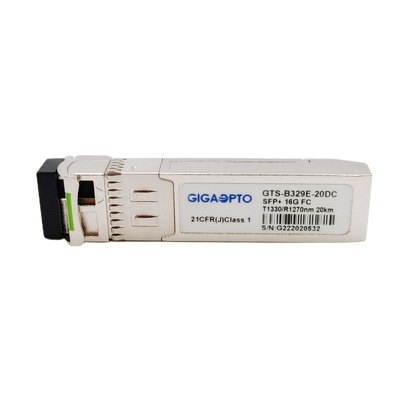 module TX1330 RX1270nm d'émetteur-récepteur de la Manche de fibre de 16G FC 20km SFP+