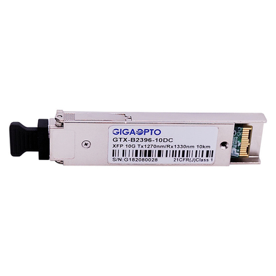 Émetteur-récepteur optique bidirectionnel 1270nm de 10GBASE-BX XFP/DOM de 1330nm 10km LC