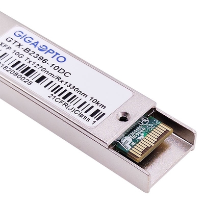 Émetteur-récepteur optique bidirectionnel 1270nm de 10GBASE-BX XFP/DOM de 1330nm 10km LC
