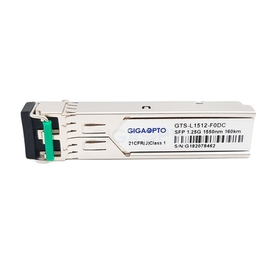 Module de fibre optique 1.25G 1000BASE-ZX Cisco GLC-ZX-SM-160 de SFP 1550nm 160km