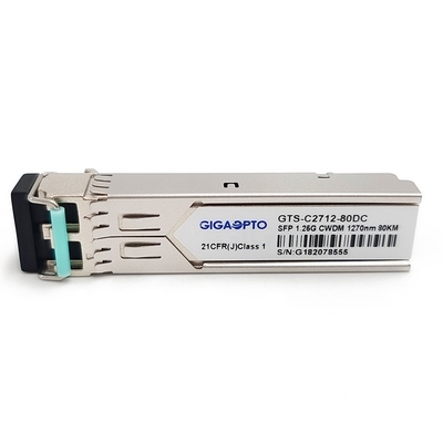 Émetteur-récepteur de la fibre 1000BASE-CWDM 80km SMF pour Cisco CWDM-SFP-xxxx